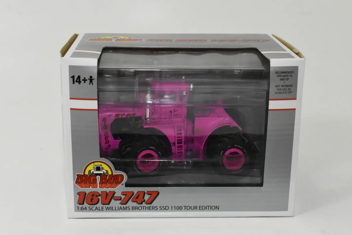 置物 pink bud Pink Chase Unit ~ 1/64 Big Bud 747 Silver Series 1100 HP Tractor