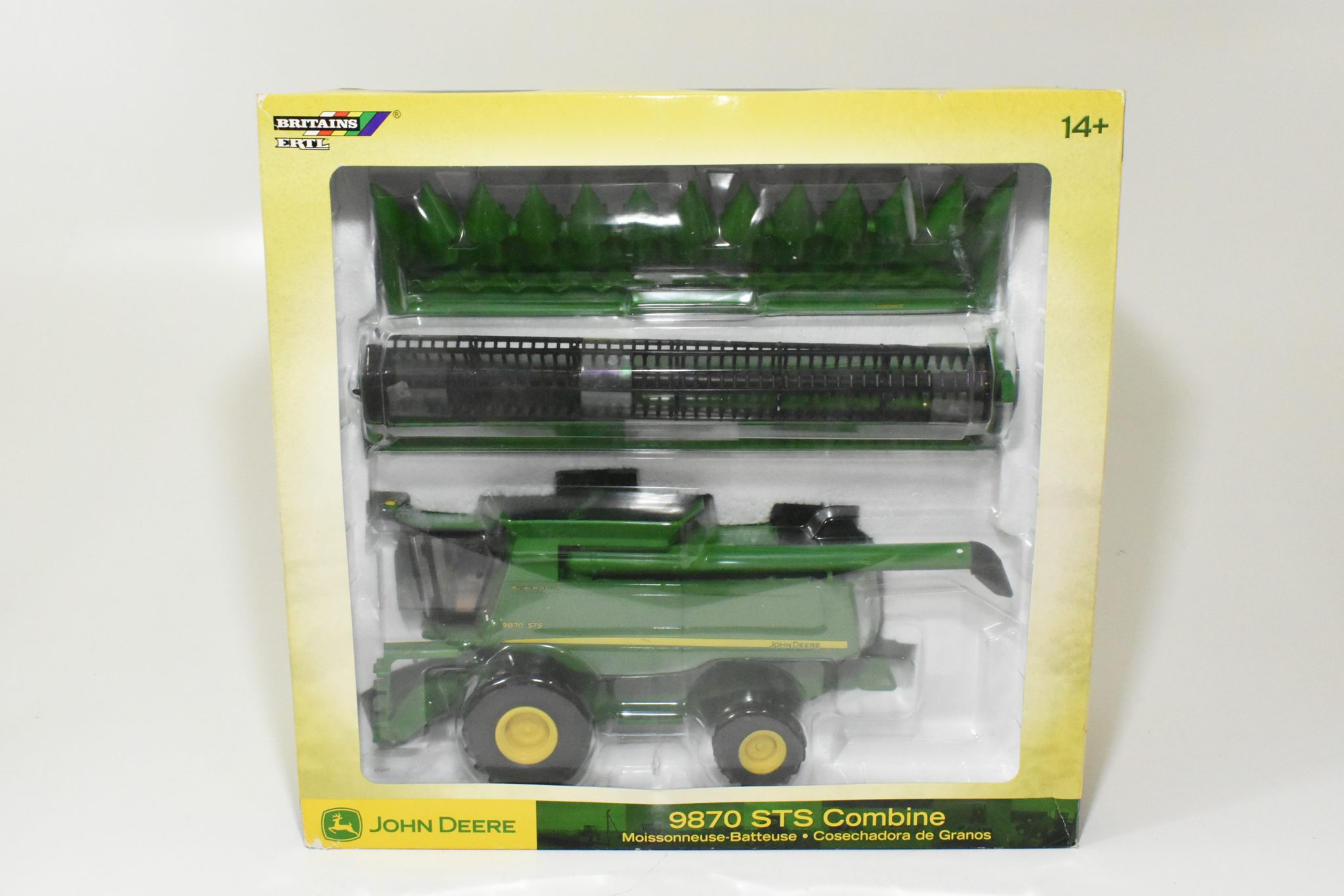 1/32 John Deere 9870 STS Combine With Corn & Grain Head - Daltons Farm Toys