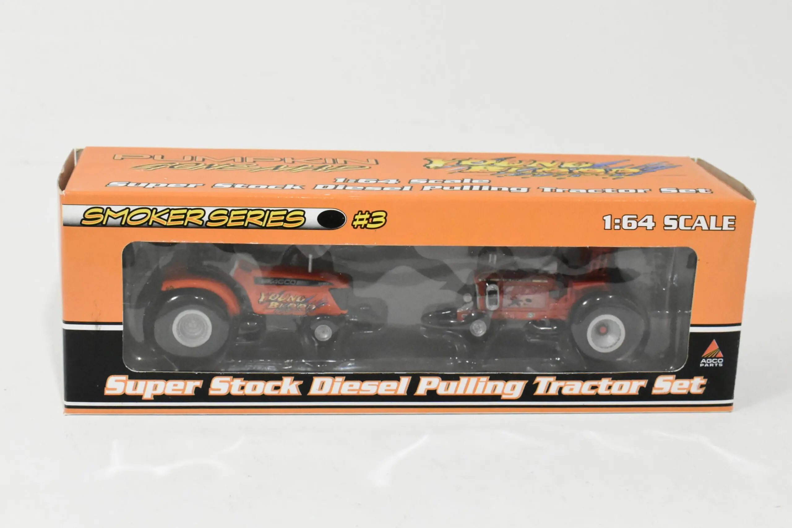 1/64 Agco Allis Chalmers Pulling Tractor Set, Pumpkin Gone Mad
