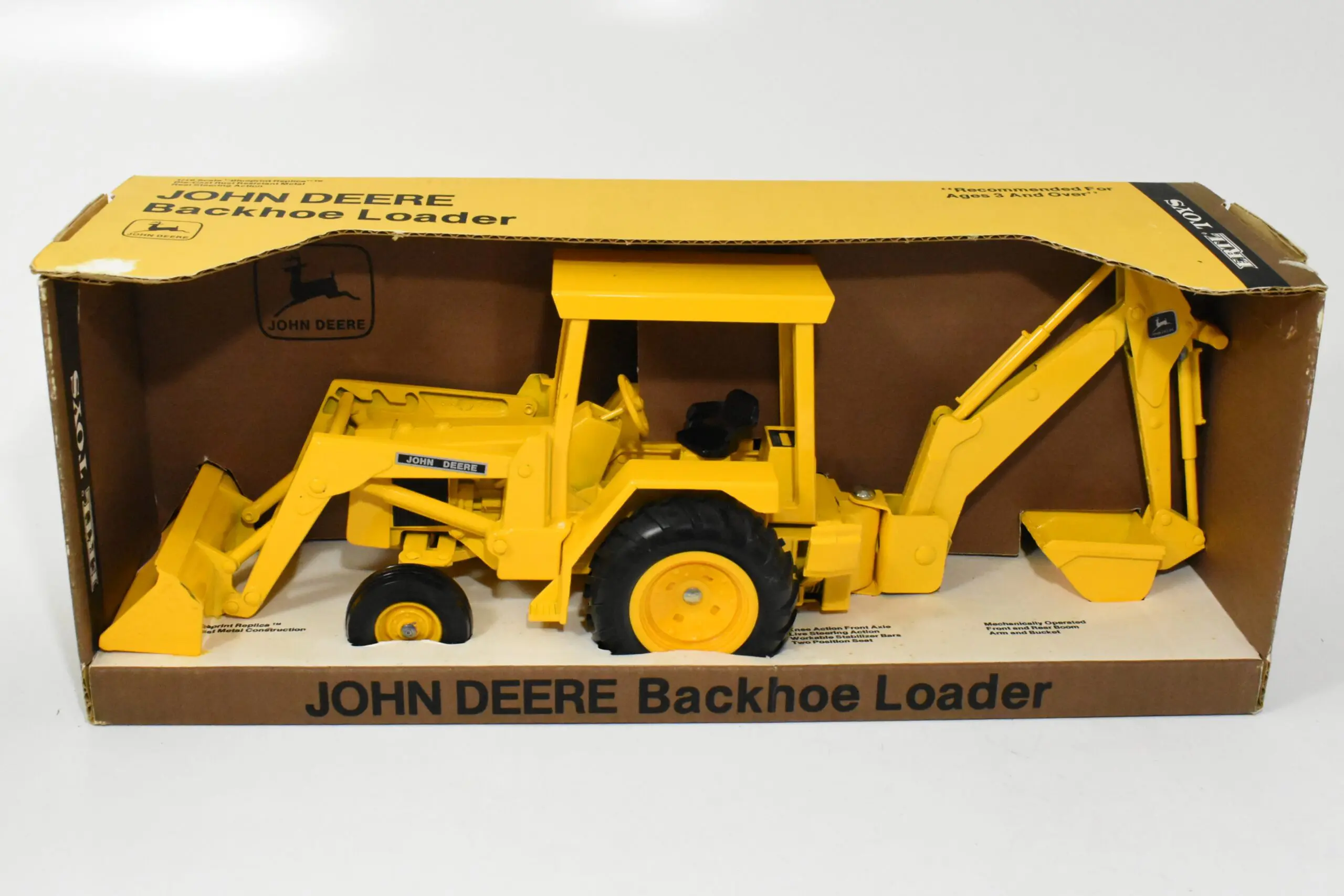 vintage toy backhoe