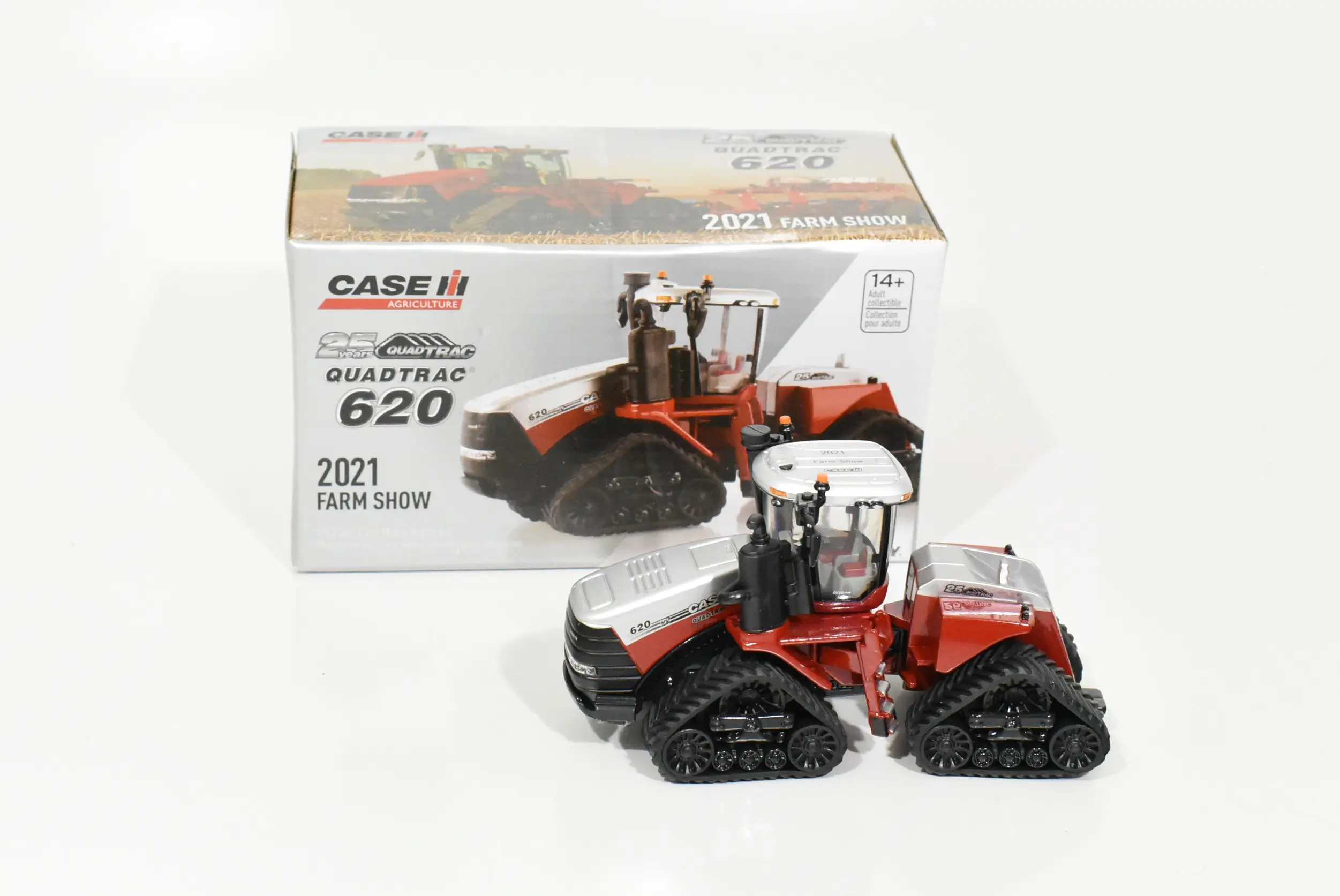 1/64 Case IH 620 Steiger Quadtrac, 25th Anniversary Silver & Red