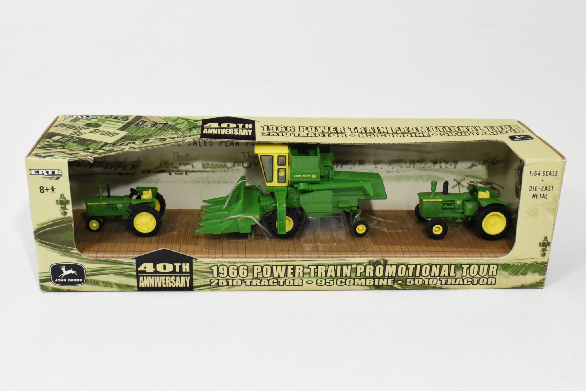 1/64 John Deere Power Train Set With 95 Combine, 5010 & 2510 Tractors