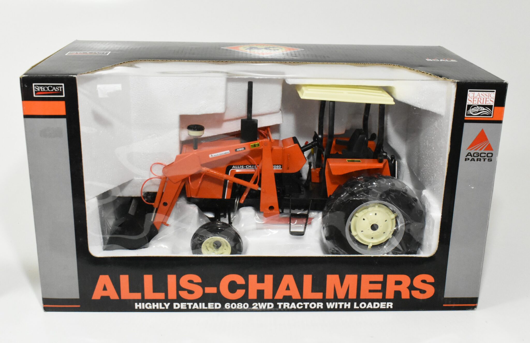 1/16 Allis Chalmers 6080 Tractor With Canopy & Loader - Daltons Farm Toys