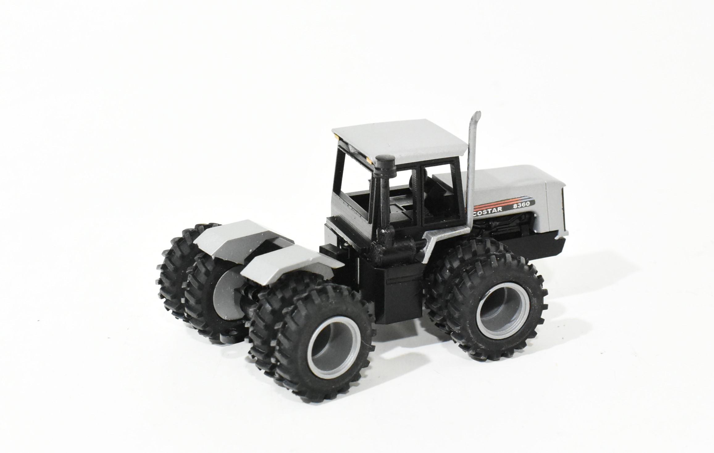 1/64 Scratch Built Silver Agcostar 8360 4wd Tractor With Duals - Image 2