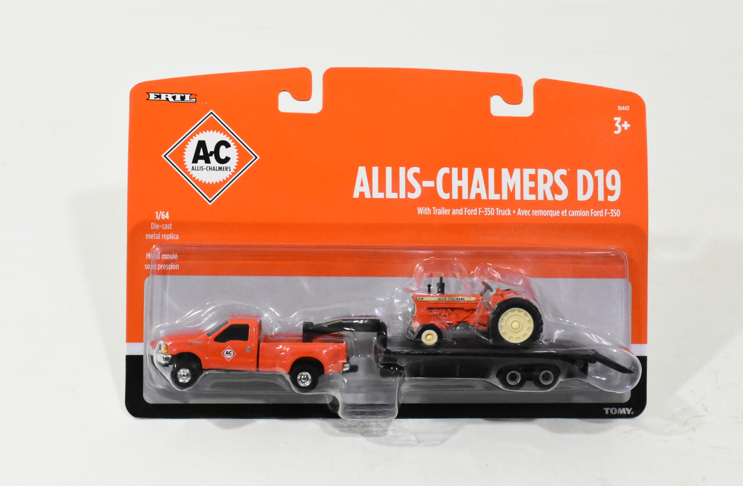 1-64-allis-chalmers-d19-with-gooseneck-trailer-ford-f-350-truck