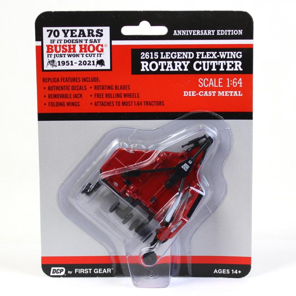 1/64 Bush Hog 2615 Flex Wing Rotary Cutter Batwing Mower, 70 Year ...