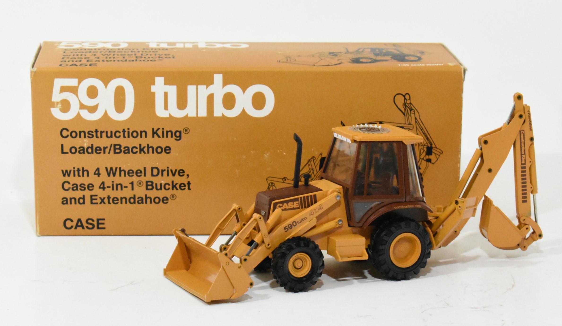 1/35 Case 590 Turbo Backhoe Loader, Limited Edition - Dalton's Farm Toys