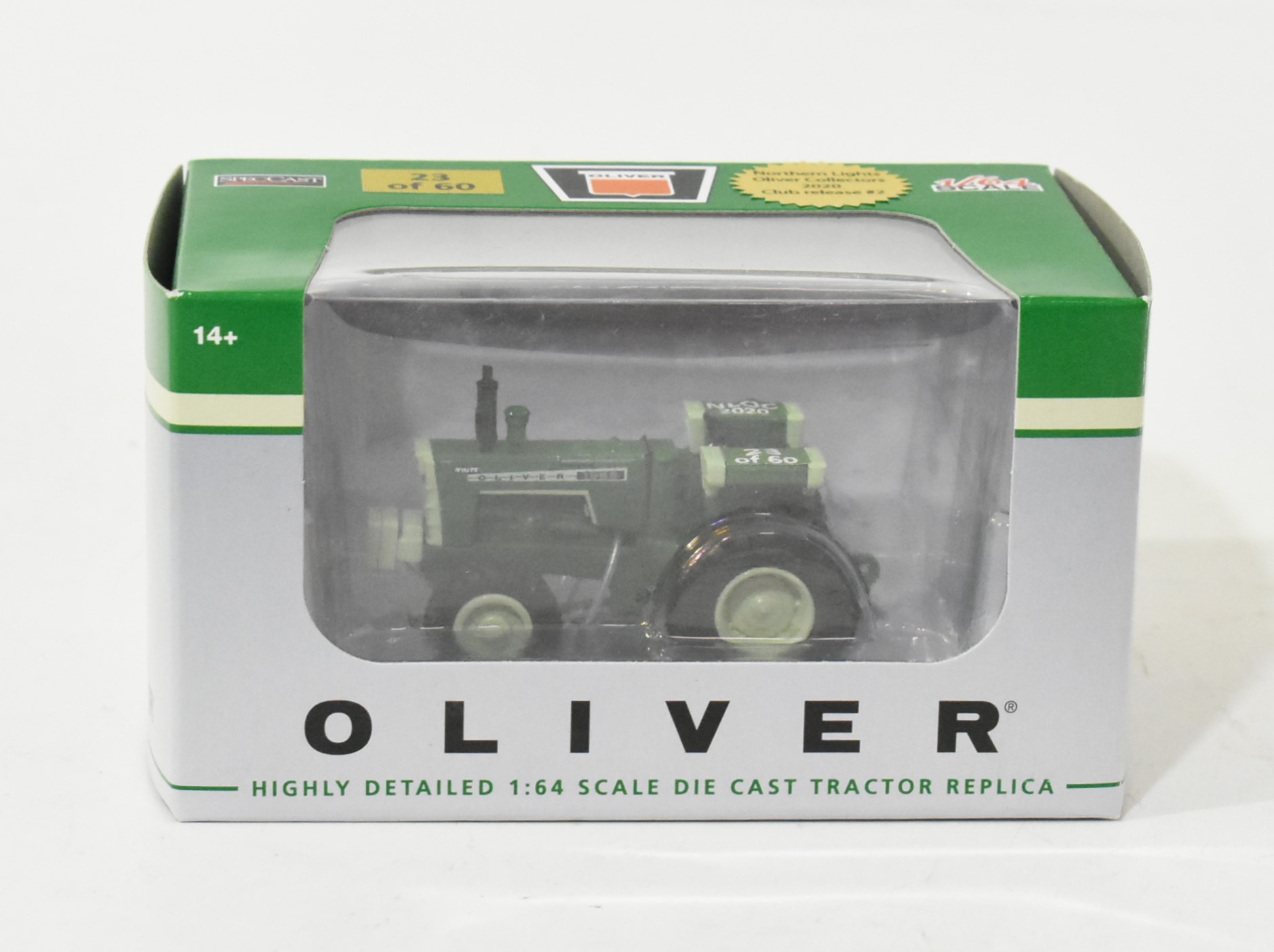 置物 Olive 1/64 Oliver 1955 Tractor With Front Wheel Assist, Northern Lights
