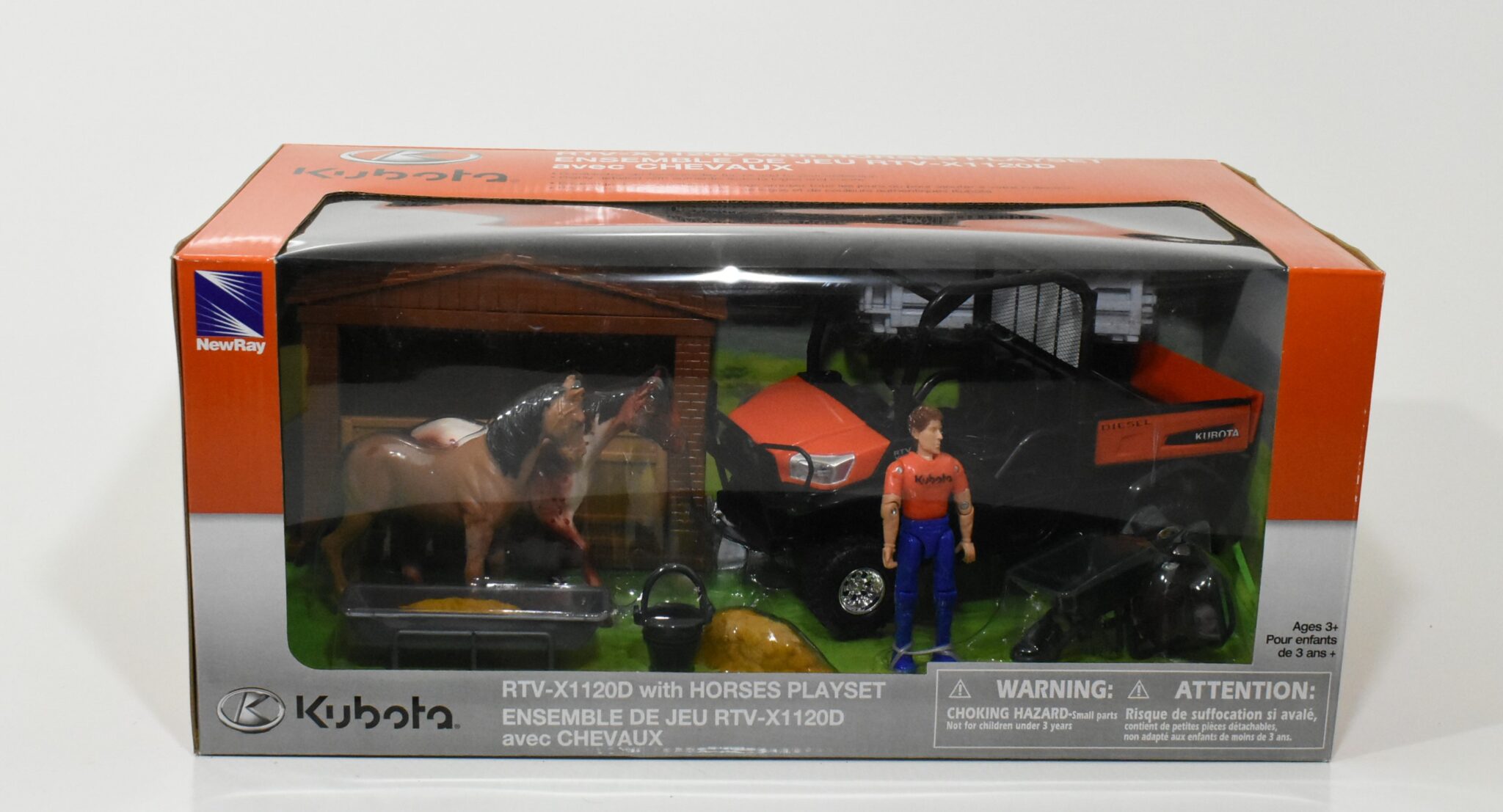 1/43 Kubota RTVX1120D With Horses Playset Daltons Farm Toys