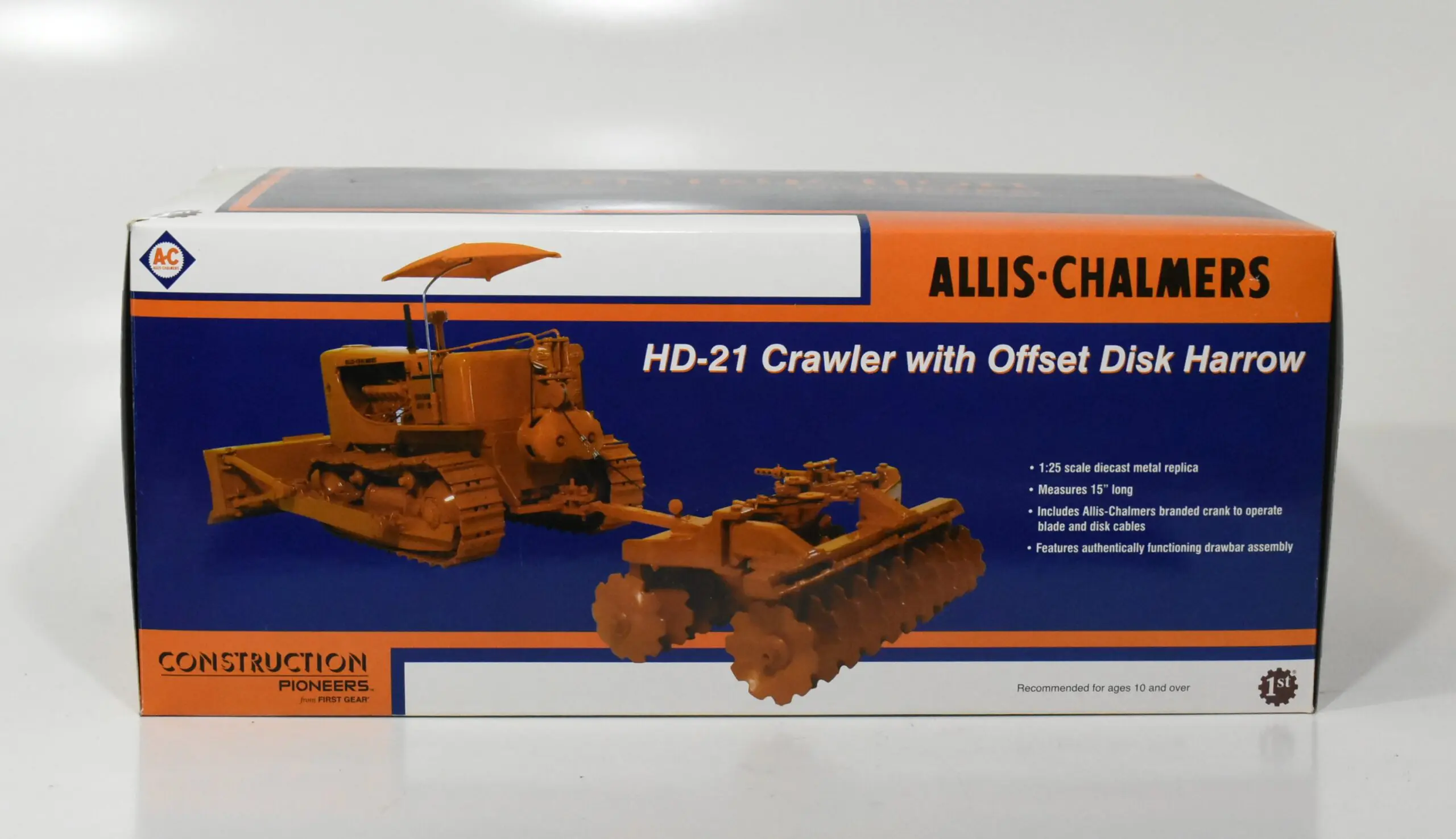 1/25 Allis Chalmers HD-21 Crawler With Offset Disk Harrow, image size:2560x1476