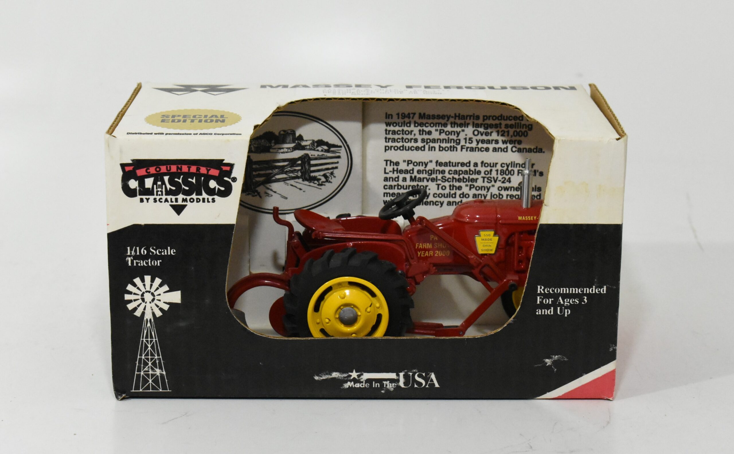 1/16 Massey Harris Pony Tractor With Plow, Pennsylvania Farm Show 2000 ...