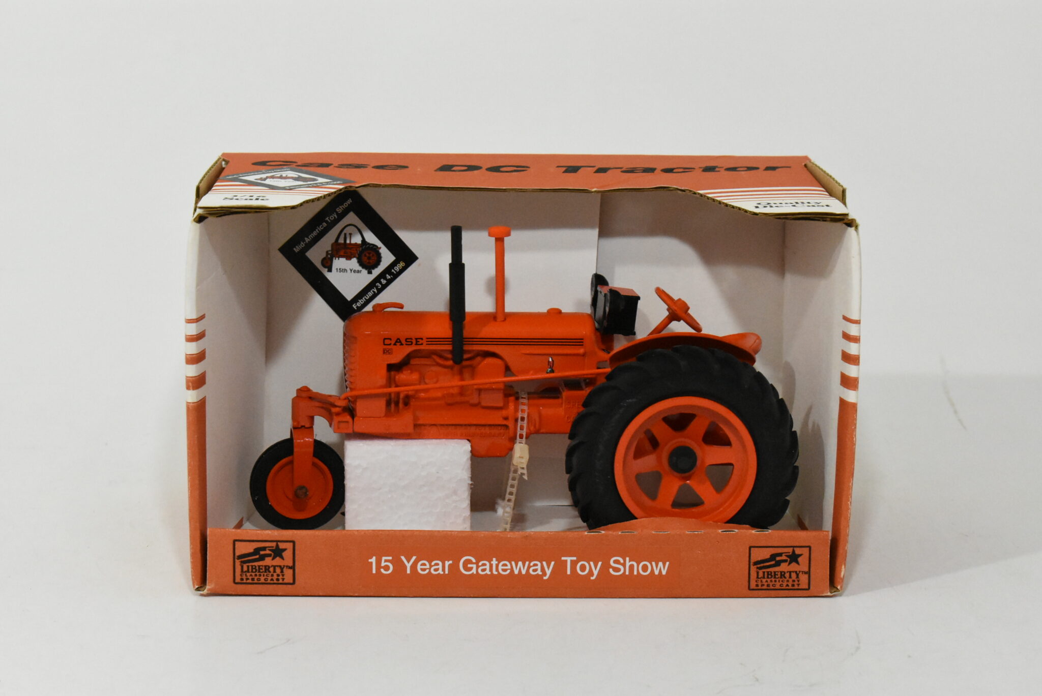 1/16 Case DC Tricycle Tractor, 15 Year Gateway Toy Show Daltons Farm Toys