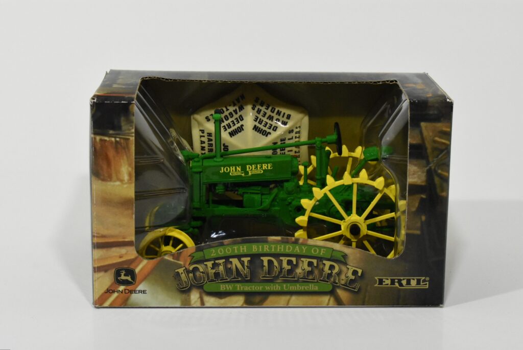 1/16 John Deere BW Tractor With Umbrella On Steel, 200th Birthday