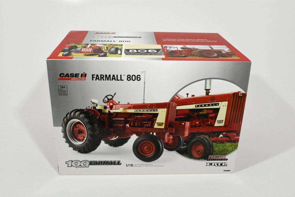 1/16 Red Farmall 806 Tractor, 100th Anniv. Prestige Collection Toy