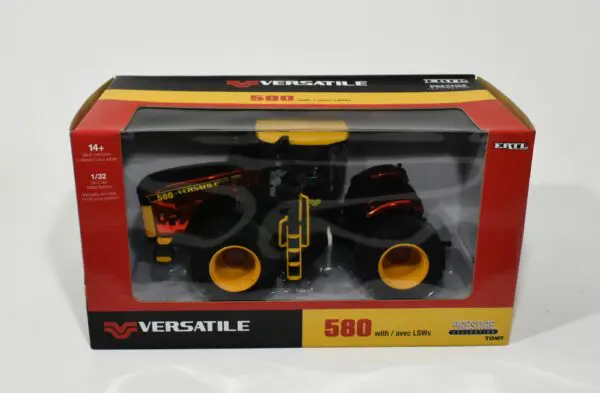 1/32 Versatile 580 4wd Tractor With LSW Tires, Red Chrome