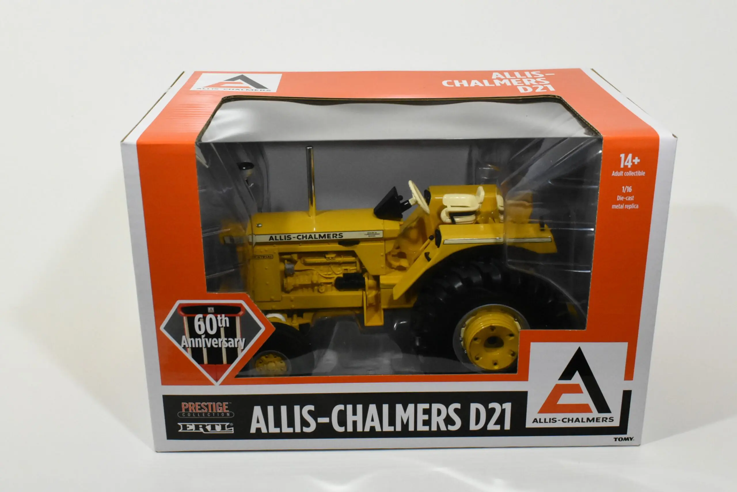 1/16 Allis Chalmers D-21 Industrial Yellow Tractor, 60th Anniversary