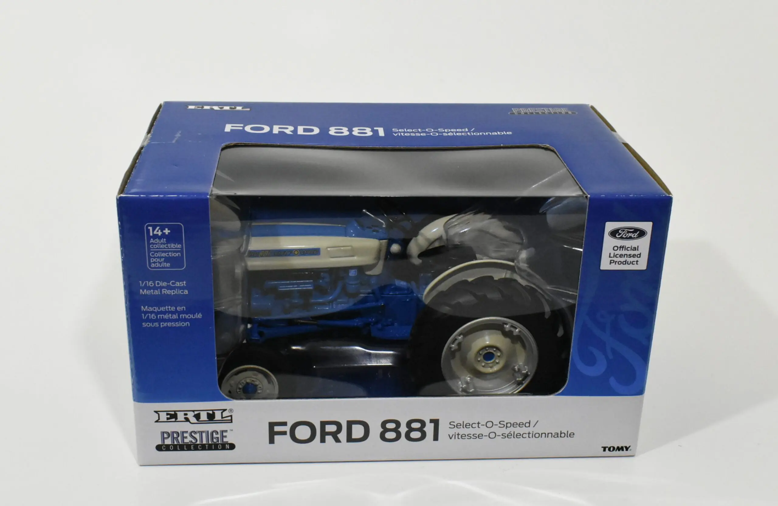 1/16 Ford 881 Select O Speed Tractor With Wide Front, Blue Chase
