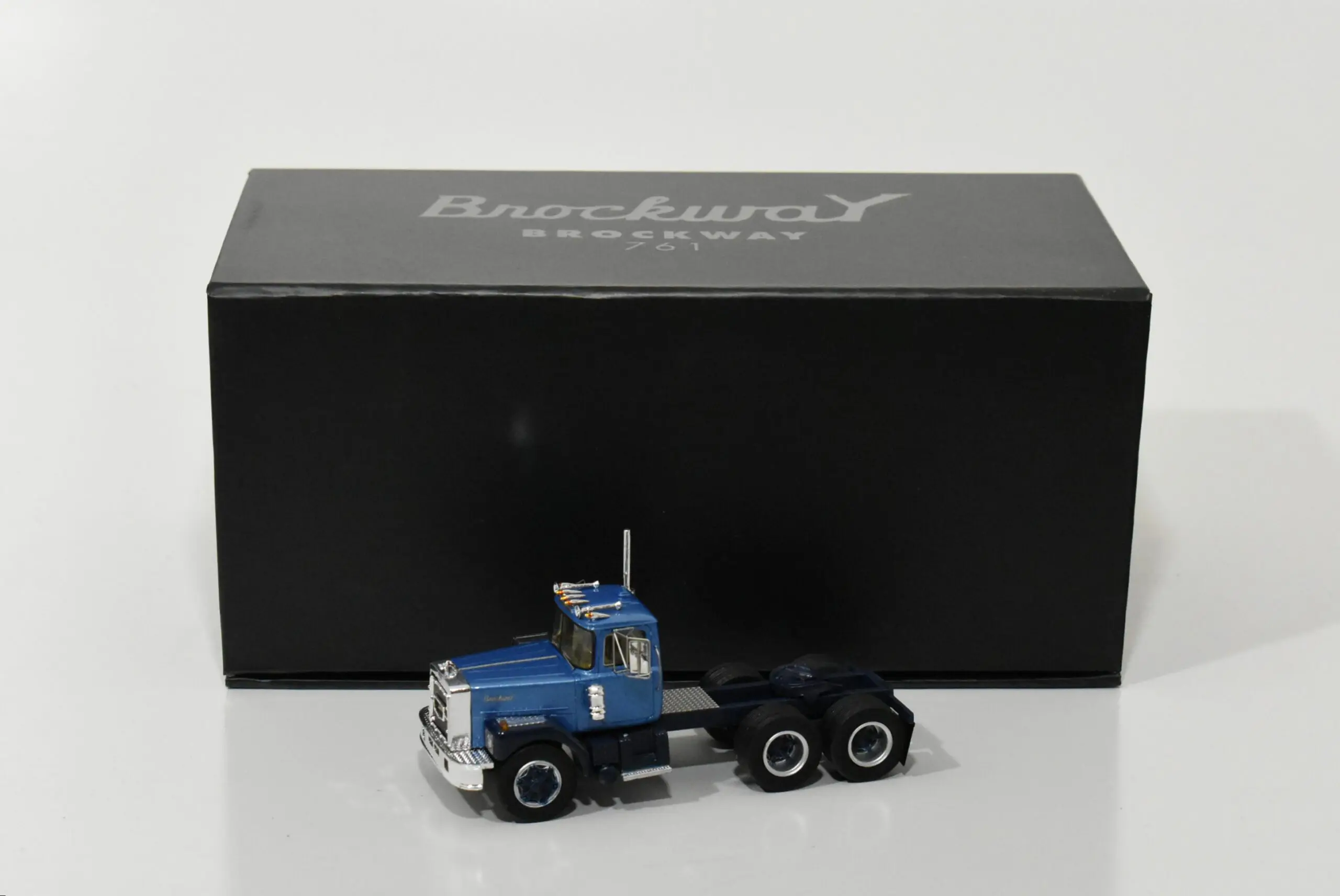1/64 Brockway 761 Blue Semi Tractor - Dalton's Farm Toys