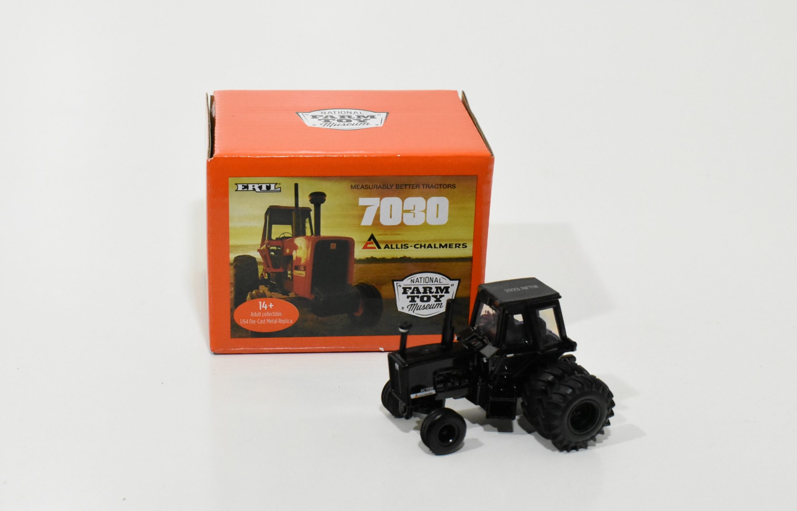 1/64 Allis Chalmers 7030 Tractor With Duals & Maroon Belly, Early Cab