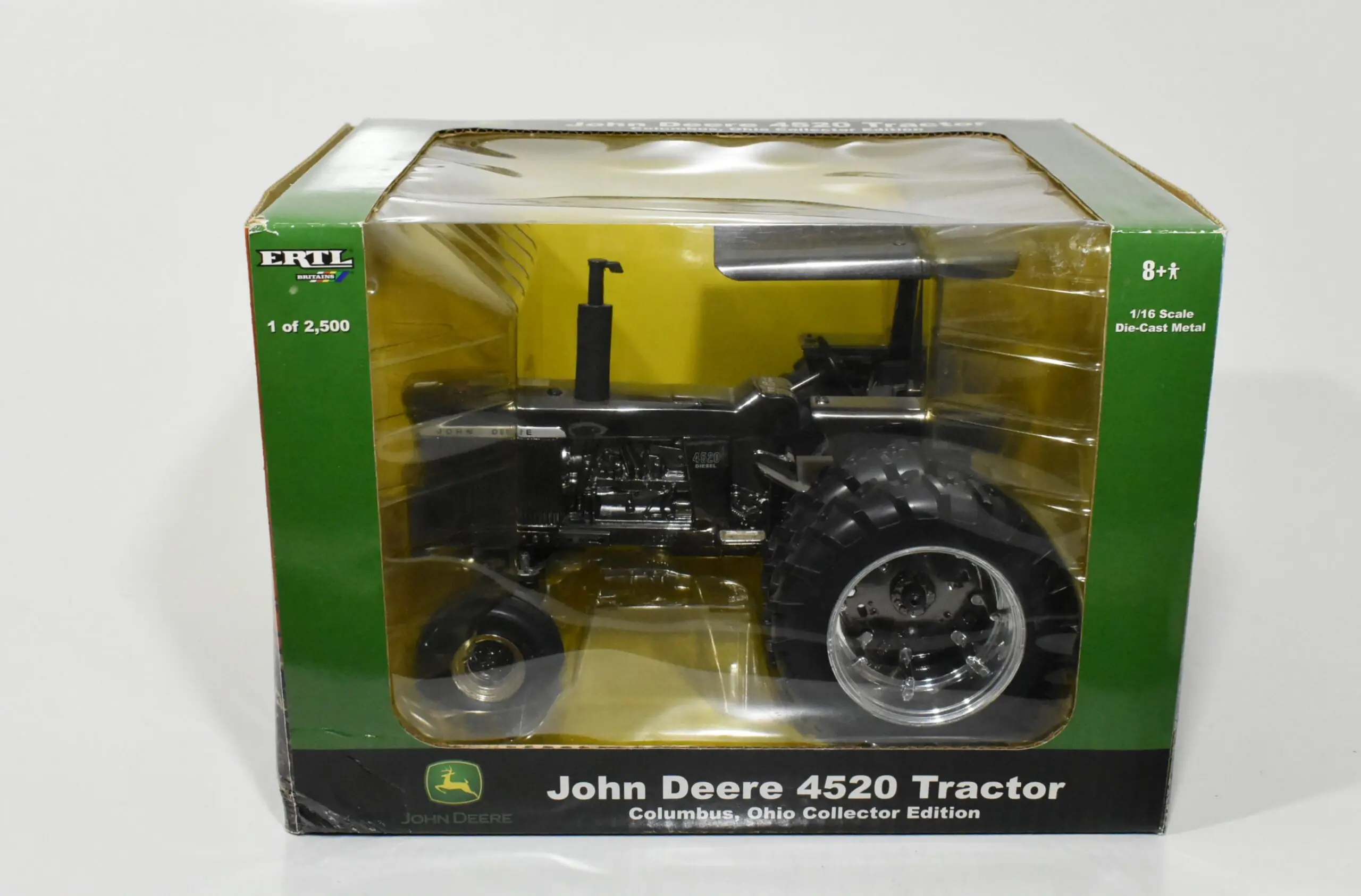 1/16 John Deere 4520 Diesel Tractor With Duals & Canopy, Gun Metal