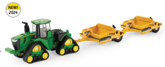 1/64 John Deere 9RX 590 Scraper Special Tractor With 1812DC Scrapers ...