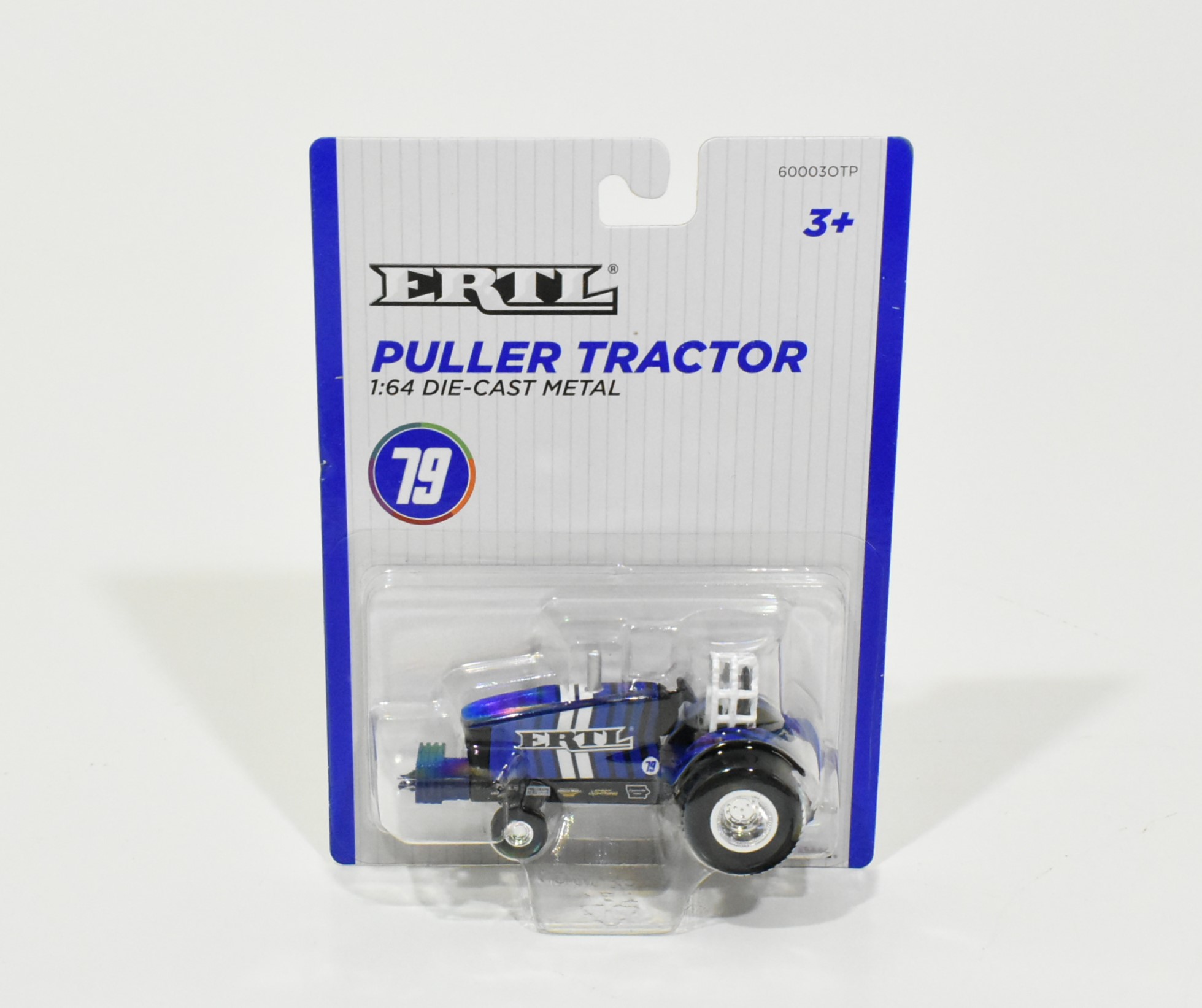 1/64 Blue Ertl 79 Year Anniversary Pulling Tractor - Dalton's Farm