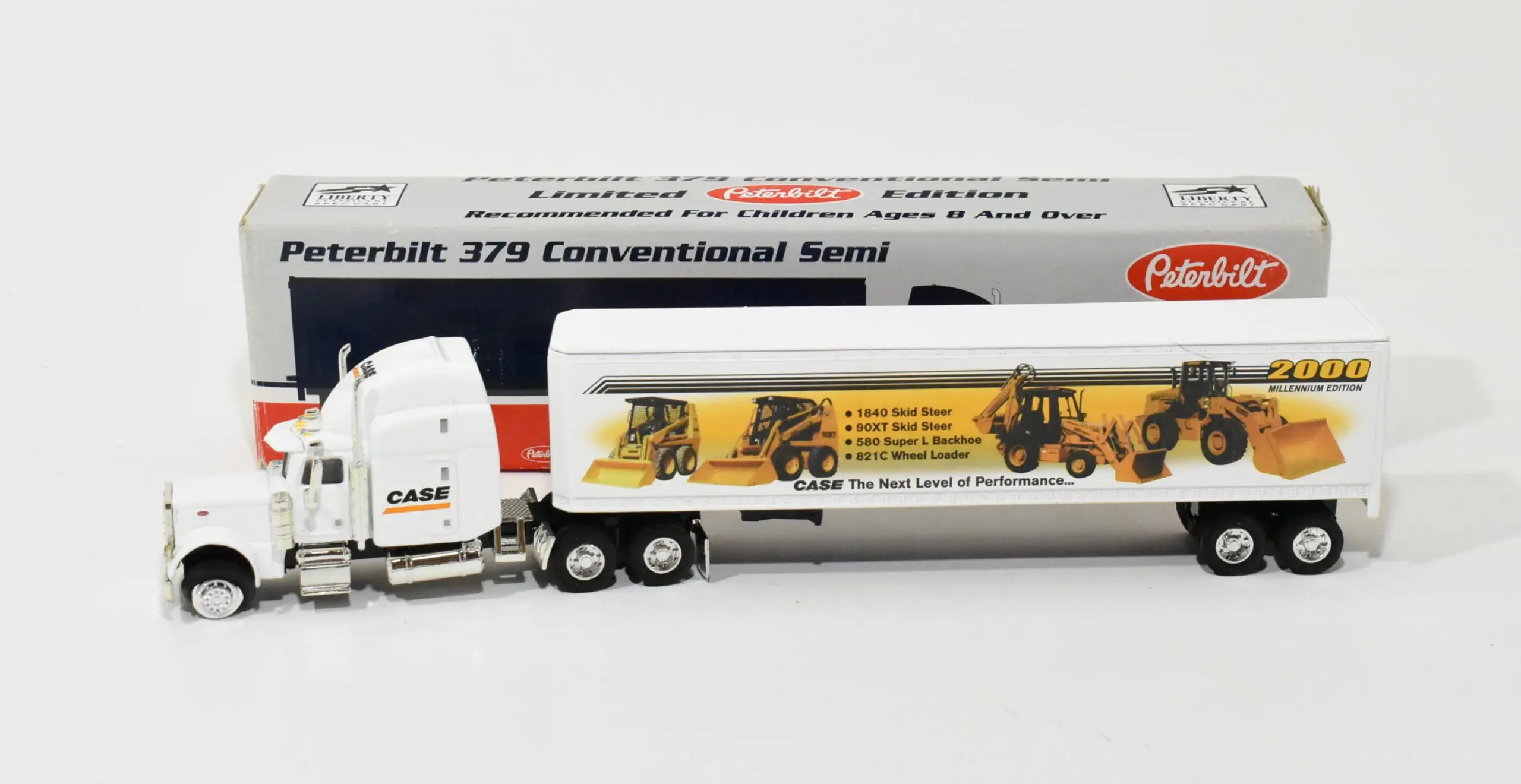 1/64 Peterbilt 379 Case Construction Semi, Millennium Edition