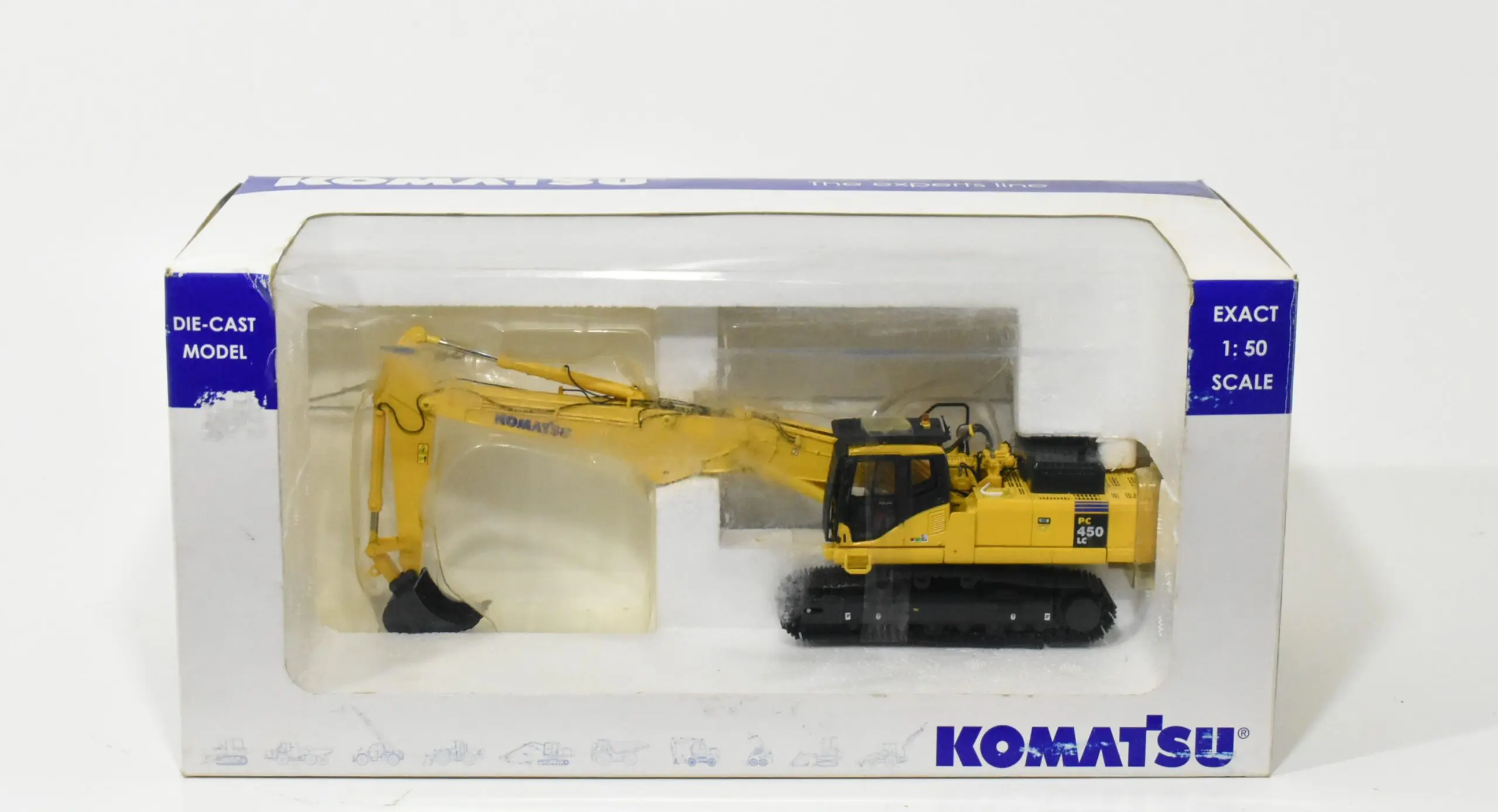 ミニカー KOMATSU PC450LC 1/50 1/50 KOMATSU PC450LC-8 Excavator Metal Tracks Diecast Model