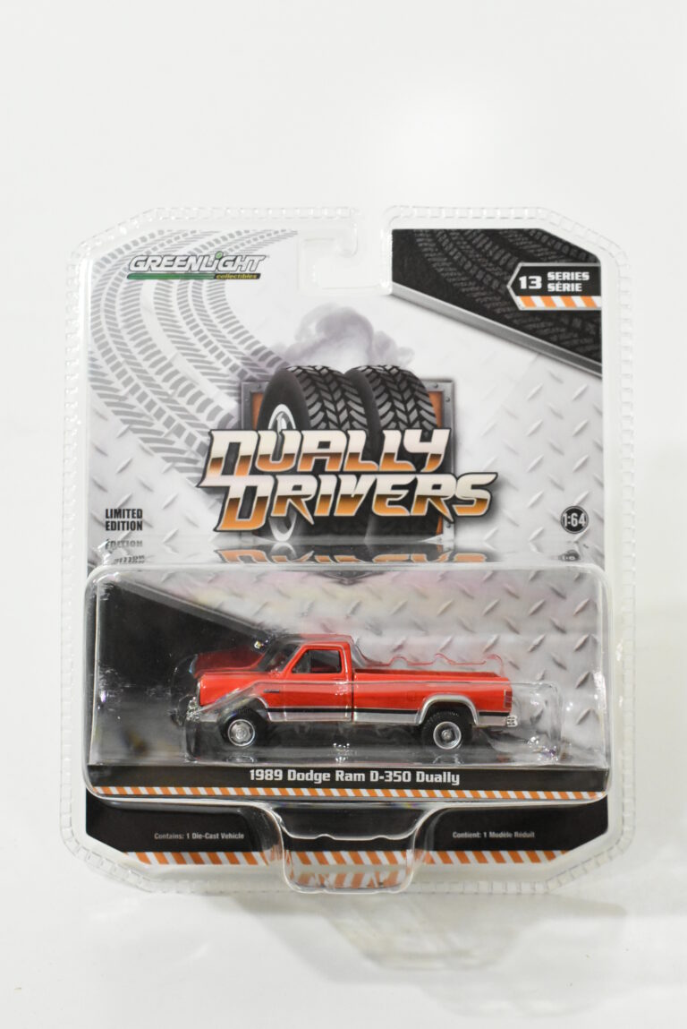 1/64 1989 Dodge Ram D-350 Dually, Red & Silver, Dually Drivers - Dalton ...