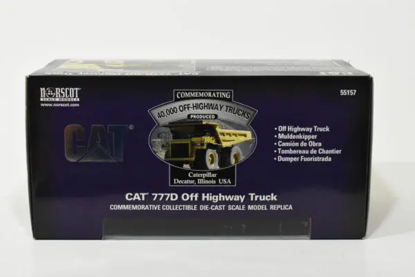 1/50 Cat 777D Off Highway Truck, Commemorating 40,000 Off
