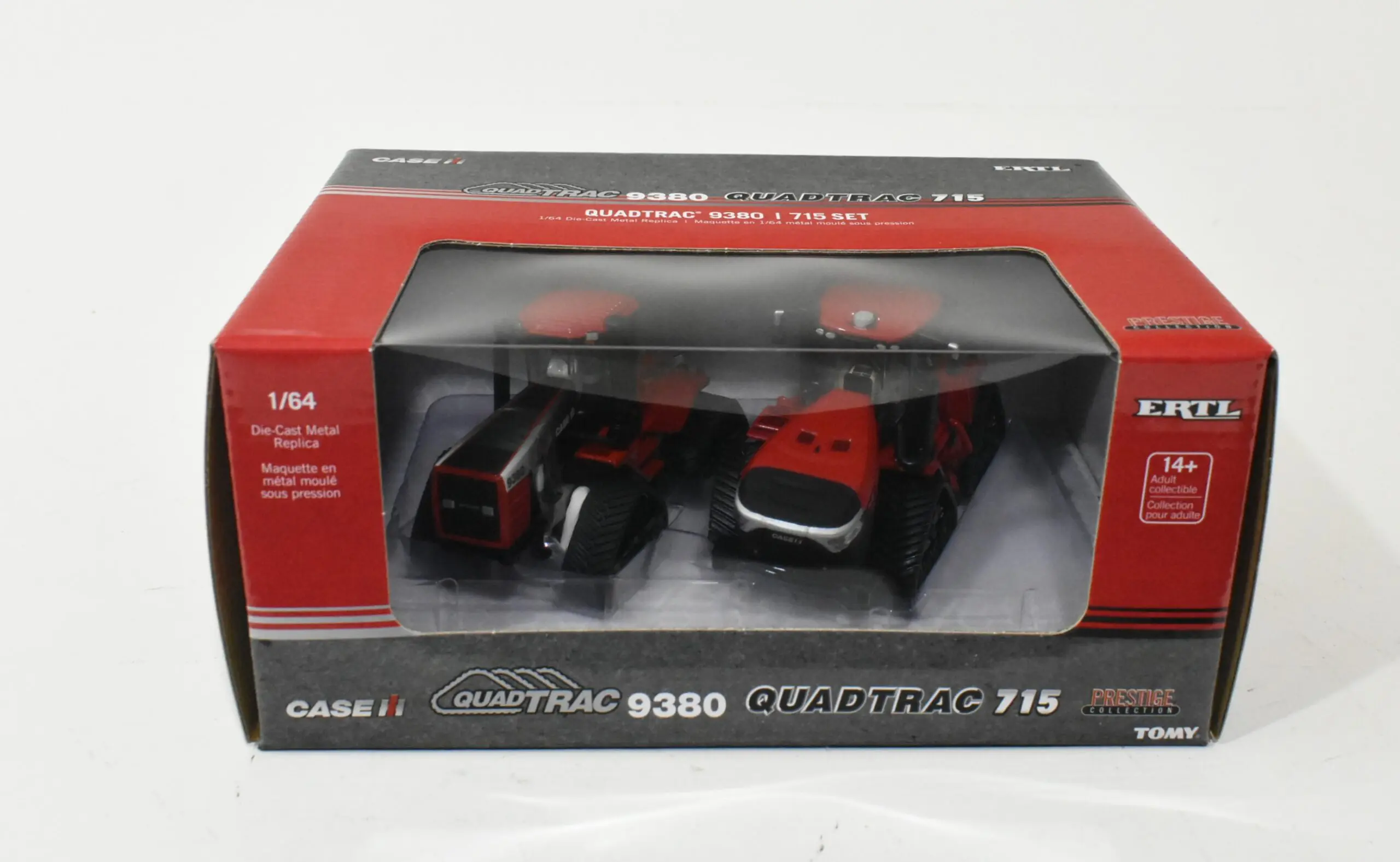 1/64 Case IH 9380 Quadtrac Tractor & 715 Quadtrac Set, Prestige