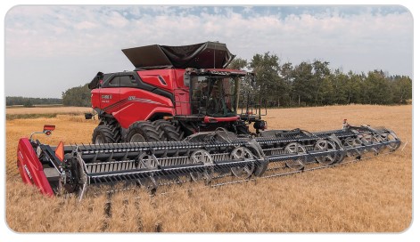 1/64 Case IH AF11 Combine With Duals, Folding Corn Head & Draper Head ...