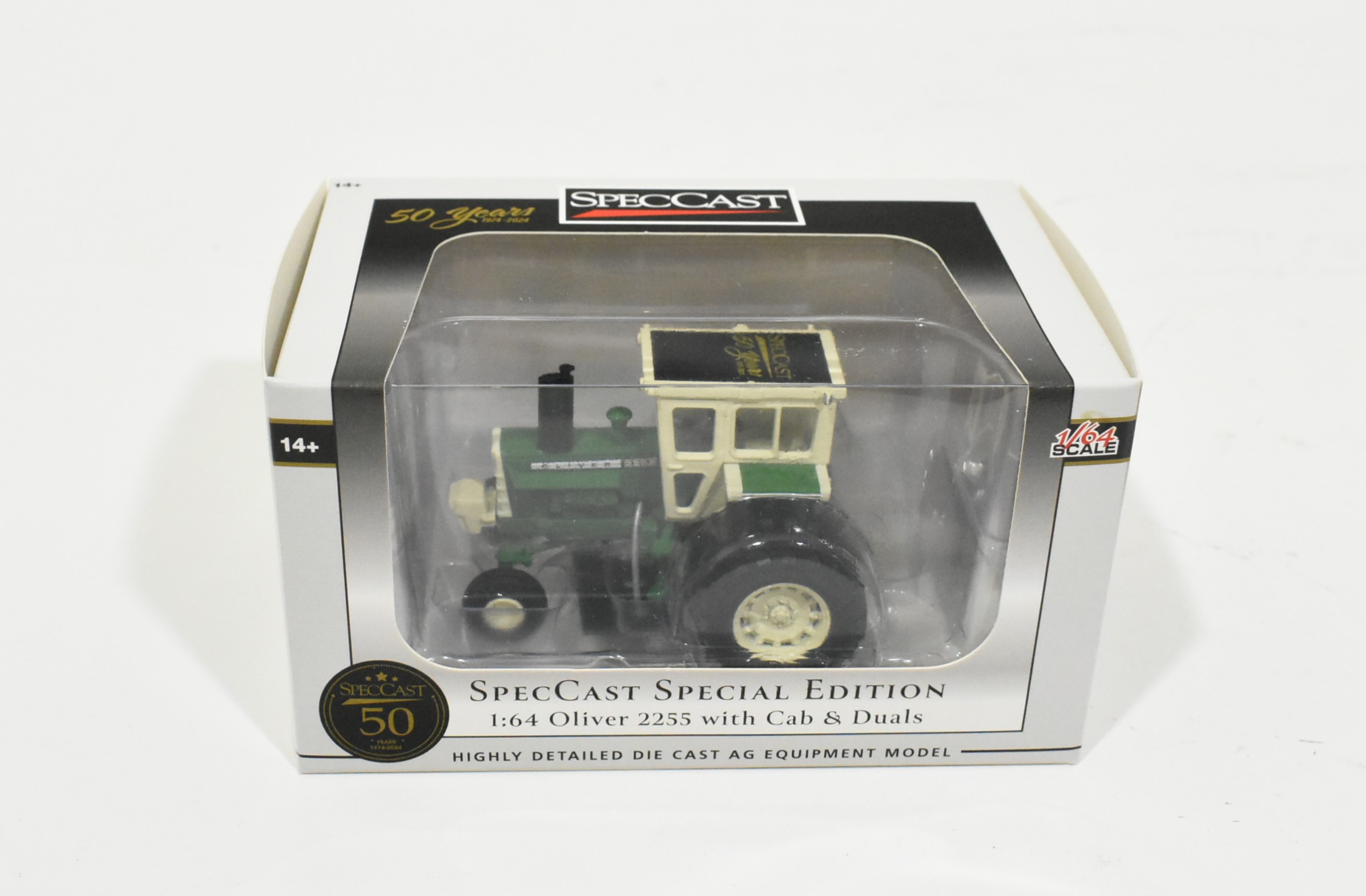 1/64 Oliver 2255 Tractor With Cab & Duals, Spec Cast 50th