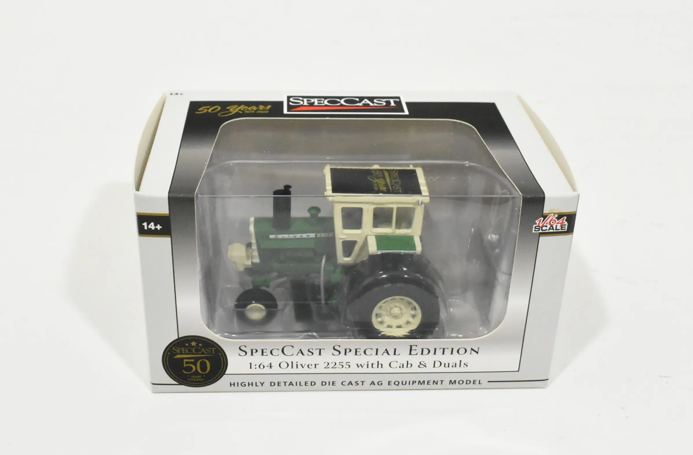 1/64 Oliver 2255 Tractor With Cab & Duals, Spec Cast 50th