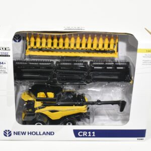 1/64 New Holland CR11 Combine With Duals, Corn & Draper Head, Prestige Edition
