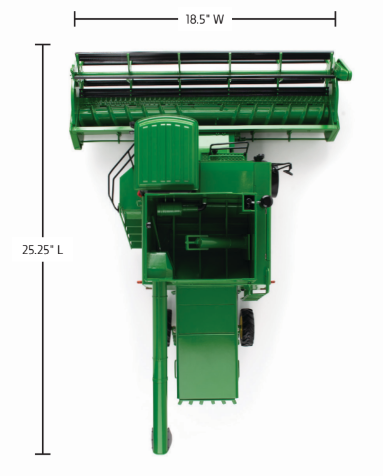 1/16 John Deere 7720 Titan II Combine With Green Cab Top, 6 Row