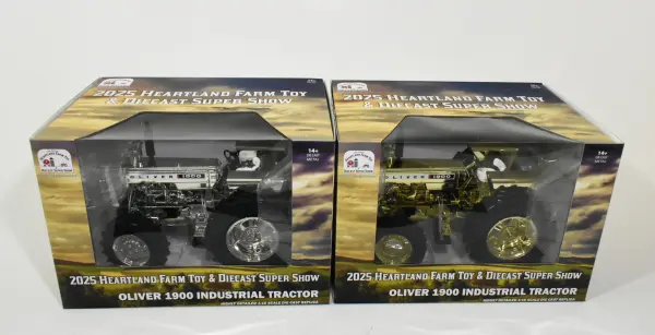 1/16 Oliver 1900 Industrial Tractor, 2025 Heartland Toy Show, Gold