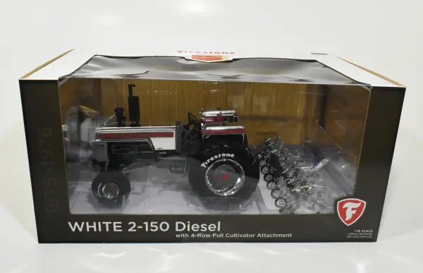 1/16 White 2-150 Open Station Tractor With Duals & 4 Row