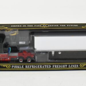 1/64 Legacy Series Peterbilt 359 Perkle Balck Red  Semi With Reefer Trailer, DCP