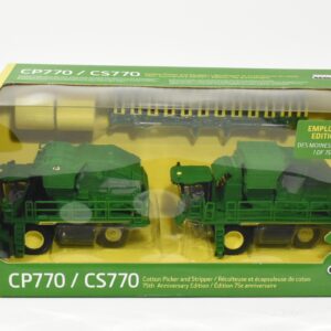 1/64 John Deere CS770 Cotton Stripper & CP770 Cotton Picker Set, Employee Edition