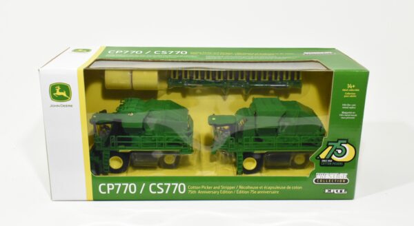 1/64 John Deere CS770 Cotton Stripper & CP770 Cotton Picker Set