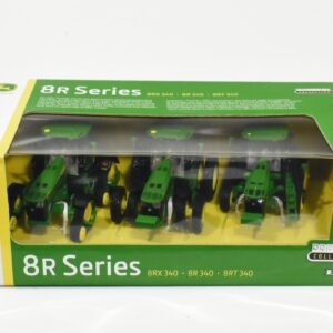 1/64 John Deere 3 Piece Tractor Set With 8R 340, 8RX 340 & 8RT 340