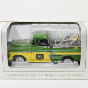 1/25 John Deere 1957 Chevy Pickup With 140 Lawn Tractor & Accessories