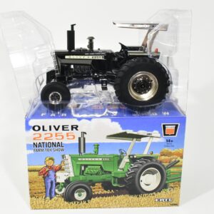 1/16 Oliver 2255 Tractor With Canopy, 2019 National Farm Toy Show, Black Chrome Chaser
