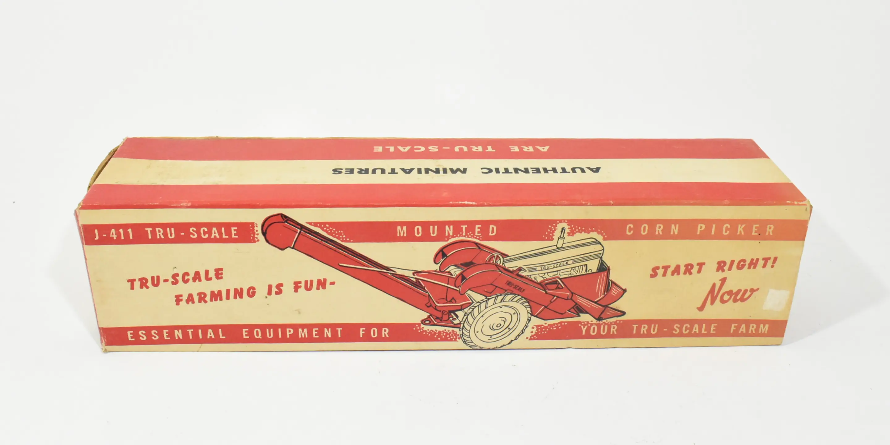 Vintage 1/16 Tru Scale Mounted Corn Picker, Box Only--No Toy