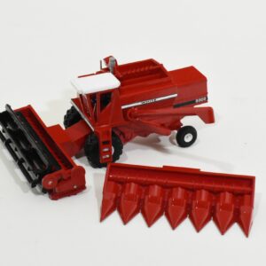 1/64 Scratch Built White 8800 Combine With 6 Row Corn & Grain Head