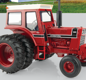 1/16 International Harvester 966 Black Stripe Tractor With Cab & Duals, Prestige