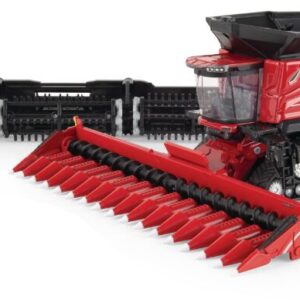 1/64 Case IH AF11 Tracked Combine With Draper Head & 16 Row Corn Head, Non Detailed