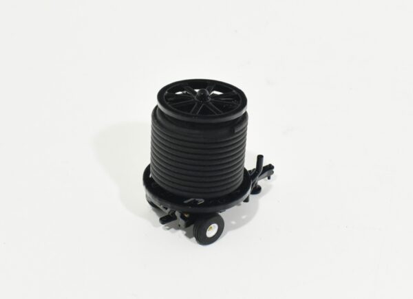 1/64 Scratch Built Field Tile Stringer Trailer With Tile Roll, Black - Image 2