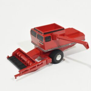 1/64 Custom White 9550 Pull Type Combine, All Red